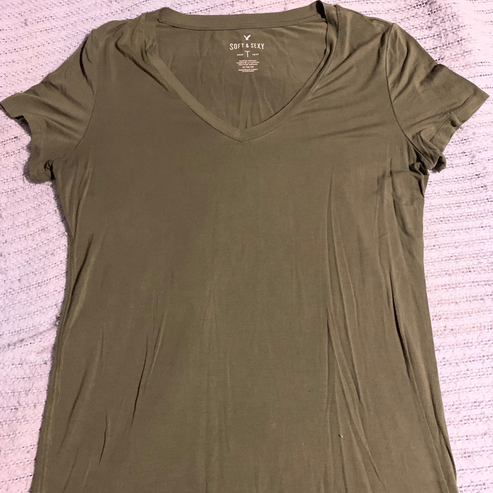 Olive green T-shirt